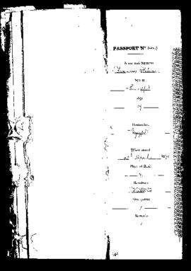 Passport Application of Fiteni Francesco