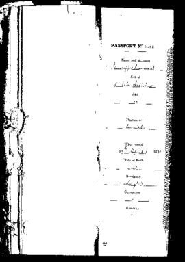 Passport Application of Caruana Giuseppe