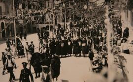 Street decorations, Gozo - May 1937