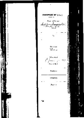 Passport Application of Knox George Ushter