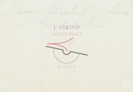 Verso of RMS Queen Elizabeth at the Malta Drydocks