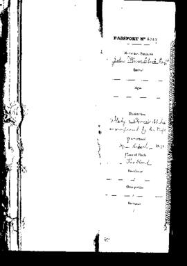 Passport Application of Clark John Kerr