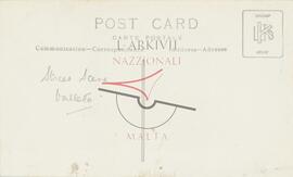 Verso of People in the street, Valletta