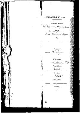 Passport Application of Agius Tommaso