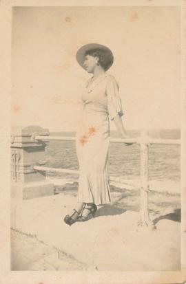 Anne Despott on her honeymoon