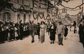 Street decorations, Gozo - May 1937
