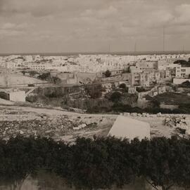 Sta. Margherita Lines, Cottonera, in foreground; Kalkara in the distance - ca. 1977
