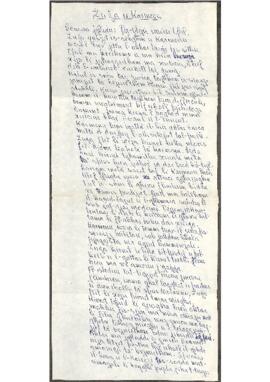 A handwritten story by Karmenu Gruppetta titled “Żuża u Karmenu”