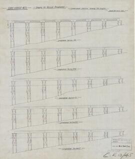 Grand Harbour Malta - Staging for Ricasoli Breakwater - Longitudinal Sections showing Pile lengths