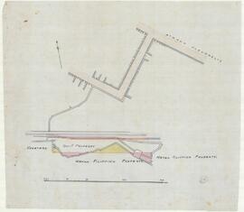 Plan of site in strada Fleur De Lis in Birkirkara showing detail of land owners including portions of land to be acquired