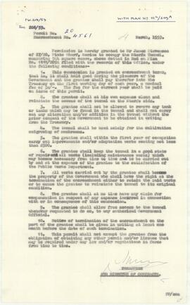 Permit issued to Malta Mushroom Growers Ltd. to use the Mtarfa tunnel to grow mushrooms.