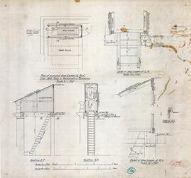 Royal Naval Hospital - Plan of Proposed step Laddar to Roof From Bath Room in Wardmaster's Residence