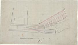 Plan showing the lines at a terminus