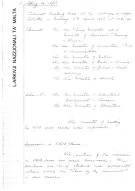 Minutes of meeting held on 8 April 1963