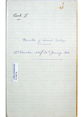 Minutes of Cabinet Meetings - Book II