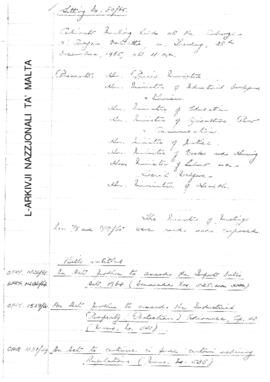 Minutes of Cabinet Meeting held on 28 December 1965