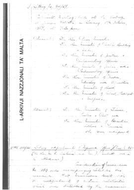 Minutes of Cabinet Meeting held on 17 October 1967
