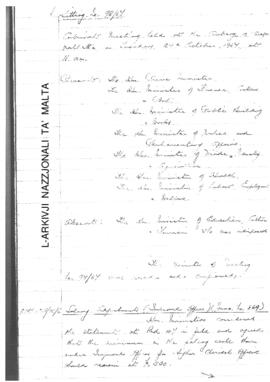 Minutes of Cabinet Meeting held on 24 October 1967