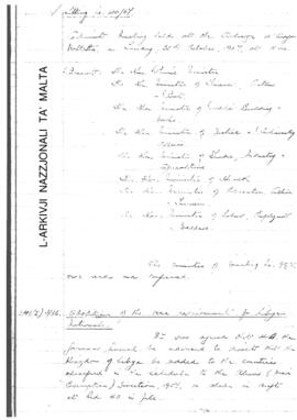 Minutes of Cabinet Meeting held on 31 October 1967