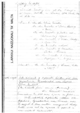 Minutes of Cabinet Meeting held on 23 April 1968
