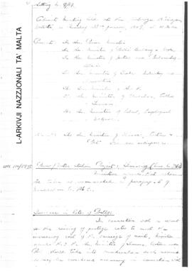 Minutes of Cabinet Meeting held on 23 January 1969