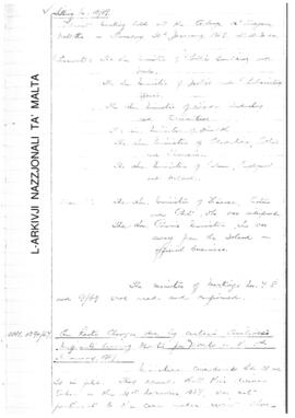 Minutes of Cabinet Meeting held on 30 January 1969