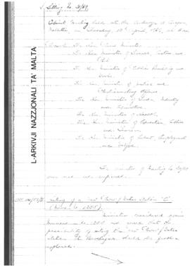 Minutes of Cabinet Meeting held on 10 April 1969