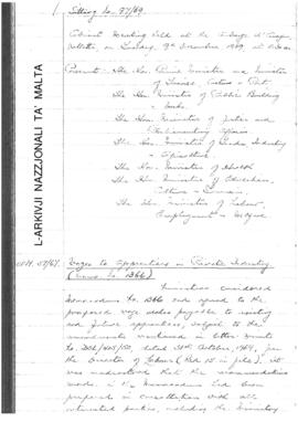 Minutes of Cabinet Meeting held on 9 December 1969