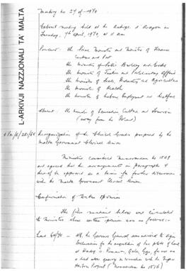 Minutes of Cabinet Meeting held on 7 April 1970