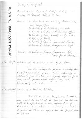 Minutes of Cabinet Meeting held on 25 August 1970