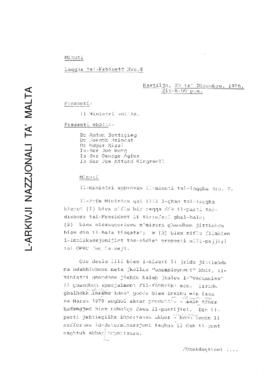 Minutes of Cabinet Meeting held on 23 December 1976