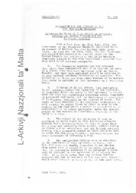 Extension to Malta of the Visa Abolition Agreement between the United Kingdom and the Dominican Republic