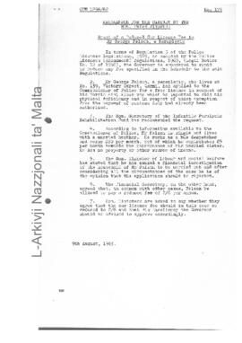 Grant of a Reduced Car Licence Fee to Mr George Falzon, a Paraplegic