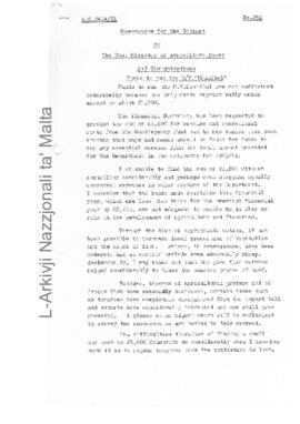 Funds to run the M/V "Hannibal"