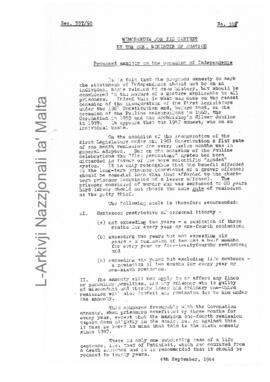 Proposed amnesty on the occasion of Independence