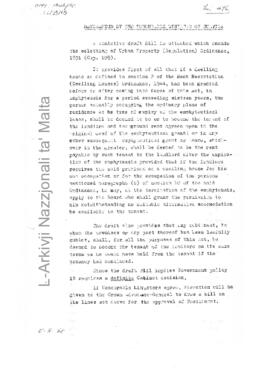 Tentative draft Bill amending the Reletting of Urban Property (Regulation) Ordinance, 1931 (Cap 109)