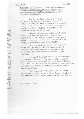 The approval of the Cafe' de Paris, Gzira, as a catering establishment