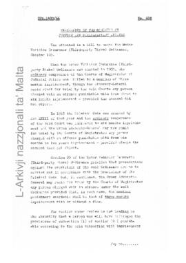 Bill to amend the Motor Vehicles Insurance (Third-party Risks) Ordinance, Chapter 165