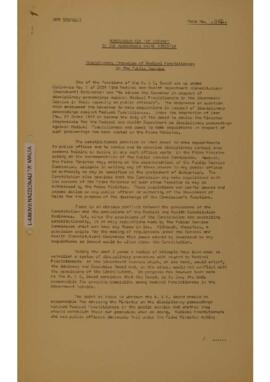 Disciplinary Procedure of Medical Practicioners in the Public Service