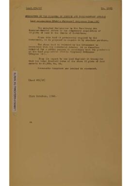 Land Acquisition (Public Purposes) Ordinance, Chapter 136