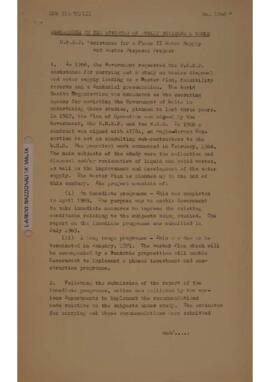 UNDP Assistance for Phase II Water Supply And Wastes Disposal Project