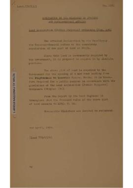 Land Acquisition (Public Purposes) Ordinance, Chapter 136