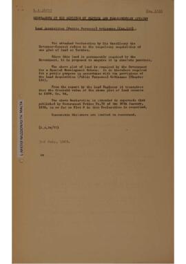 Land Acquisition (Public Purposes) Ordinance, Chapter 136