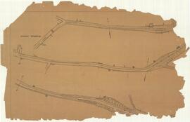 Plan of rail road in Casal Zebbug - damaged with some information missing.