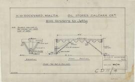 Oil Stores, Calcara Creek - Elm Fenders to Jetty