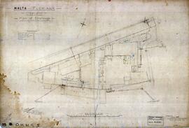 Malta - Floriana - Ospizio - Plan of Drainage