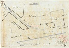 Plan showing t he proposed moving of tramway pole in Jetties wharf Marsa