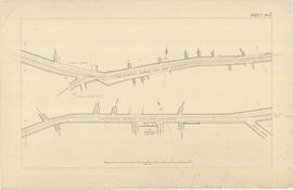 Plan showing in blue the tramway carriageway along Strade Reale Via san Giuseppe in Hamrun.