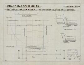 Grand Harbour Malta - Ricasoli Breakwater - Foundation Blocks in J Course