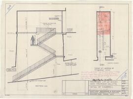 Plan of proposed lift at Kings gate staircase in Valletta
